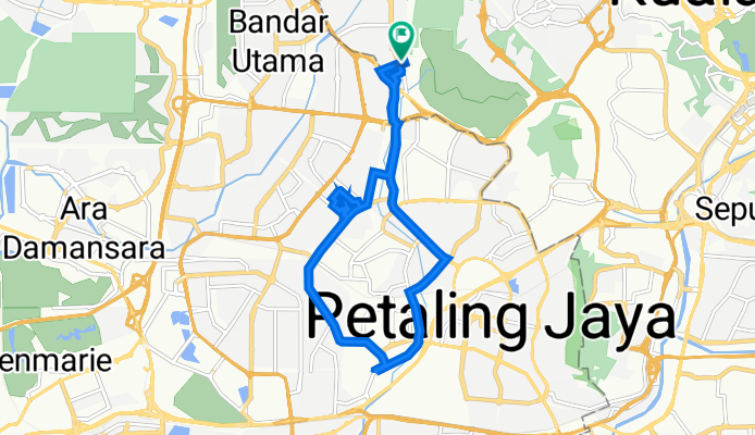 Jalan Tun Mohd Fuad, 吉隆坡 to Jalan Tun Mohd Fuad, 吉隆坡