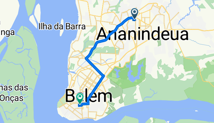 Rua F Cj Falcolandia, 86, Ananindeua a Vila Luzitânia, 92, Belém