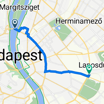 Margit híd, Budapest to Könyves Kálmán körút 25., Budapest