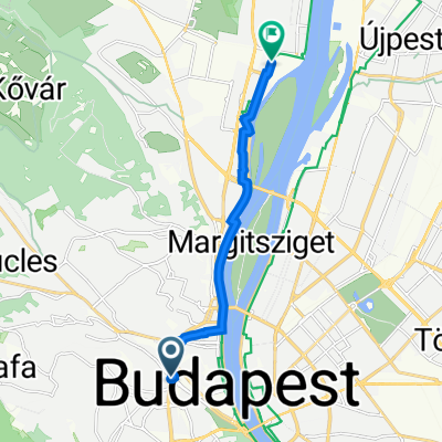 Krisztina körút 37A., Budapest to Gázgyár utca 2., Budapest