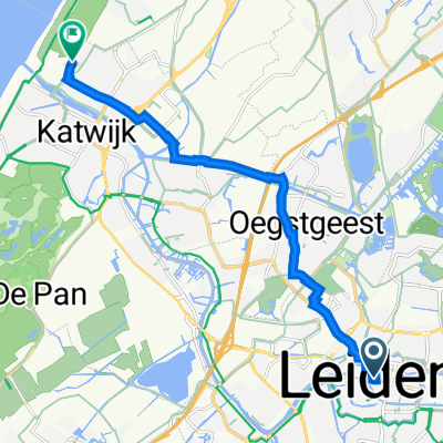 Haarlemmerstraat 141, Leiden nach Campingweg 1, Katwijk aan Zee