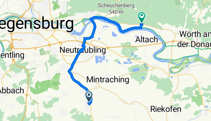 Königsfeldstraße 8, Alteglofsheim nach Holzgasse 6, Bach an der Donau
