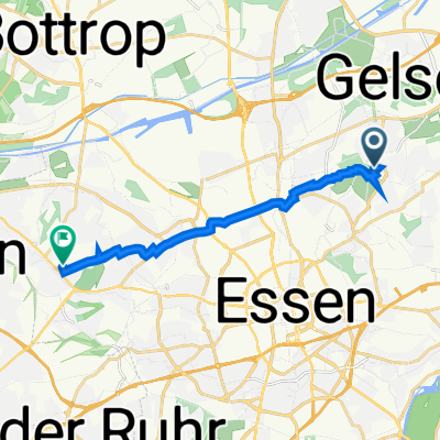 Bullmannaue 18, Essen nach Bergheimer Straße 32, Essen