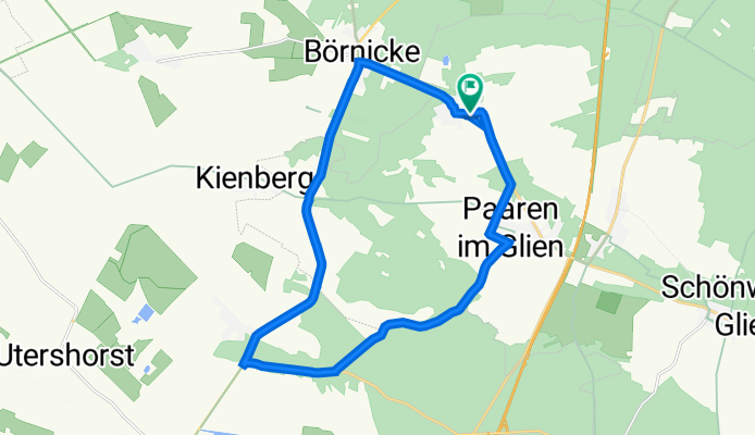 Grünefelder Dorfstraße 44, Schönwalde-Glien nach Grünefelder Dorfstraße 44, Schönwalde-Glien