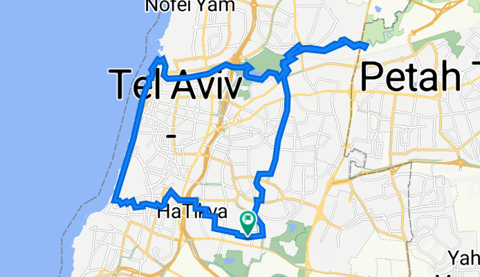 רח׳ תקוע 11, Тель-Авив до רח׳ תקוע 11, Тель-Авив