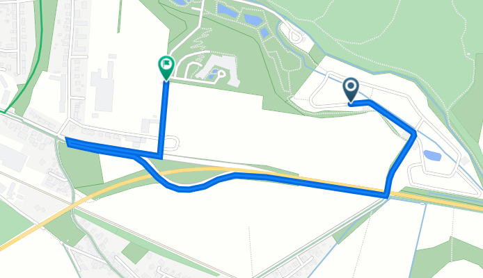 Braunschweiger Straße 12, Bad Gandersheim nach Dehneweg 10, Bad Gandersheim
