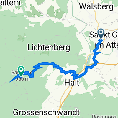Am Weinberg 76, Sankt Georgen im Attergau nach Straße ohne Straßennamen