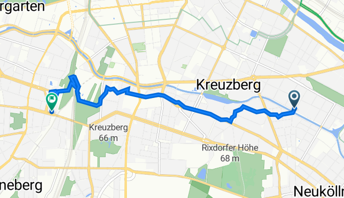 Ohlauer Straße 44, Berlin nach Blücherstraße, Berlin