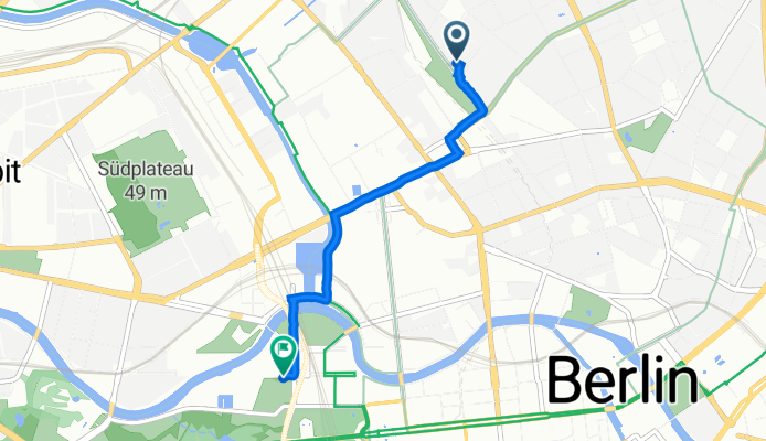 Gartenstraße 47, Berlin nach Paul-Löbe-Allee, Berlin