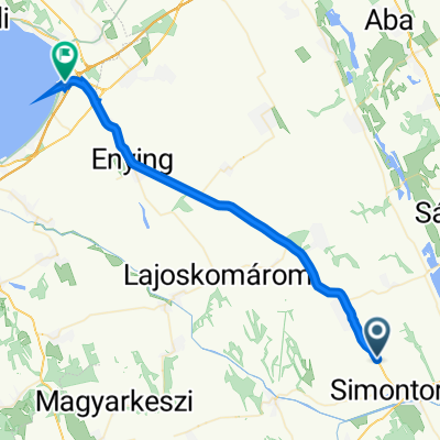 Fő utca 100., Igar nach Dózsa György utca, Balatonvilágos