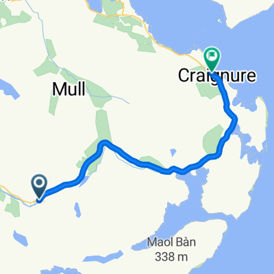 A849, Glen More, Pennyghael, Isle Of Mull to A849, Craignure, Isle Of Mull