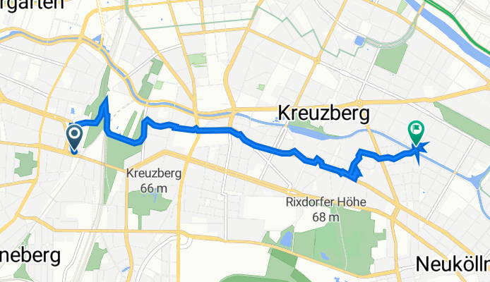 Bülowstraße 48, Berlin nach Paul-Lincke-Ufer 23, Berlin