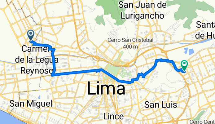 De Pasaje 57, Callao a Jirón los Nogales 300, Santa Anita