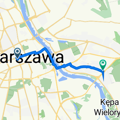 aleja Jana Pawła II 13, Warszawa do Floriana Znanieckiego 2, Warszawa