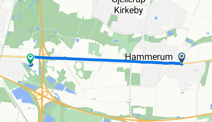 Hammerum Hovedgade 108A, Herning to Åvænget 6, Herning