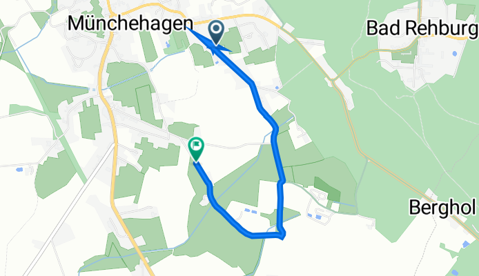 Blumenstraße 11, Rehburg-Loccum nach Mergelweg 1–5, Rehburg-Loccum