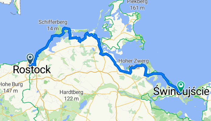 Rostock do Świnoujście