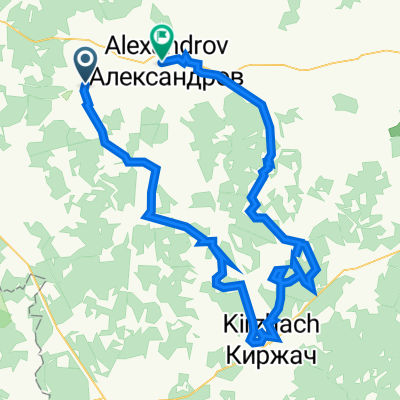 От Струнино до Вокзальная улица 1, Александров