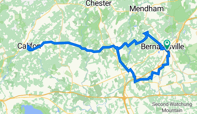 Califon - out and back