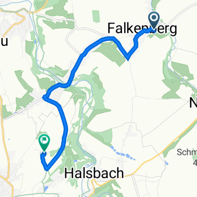 Erbgerichtsweg 13, Halsbrücke nach Fuchsmühlenweg 7, Freiberg