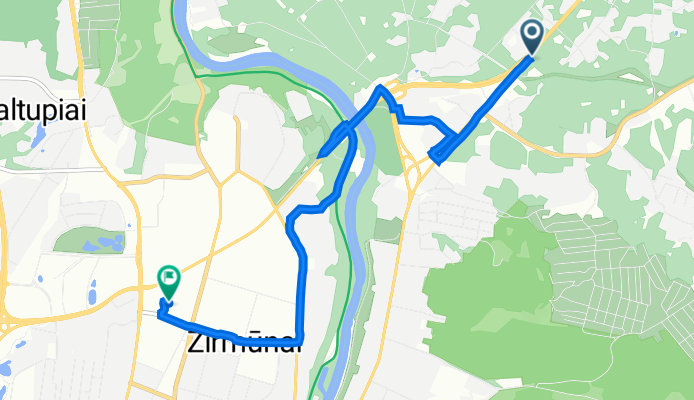 Nemenčinės plentas 15, Vilnius to Kalvarijų gatvė 135A, Vilnius