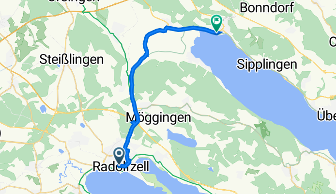 Schützenstraße 9, Radolfzell to Bahnhofstraße 3, Bodman-Ludwigshafen