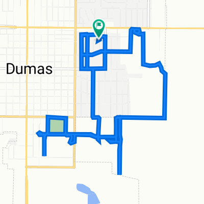 210 Mills Ave, Dumas to 210 Mills Ave, Dumas