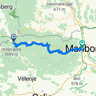 Vič 22A, Dravograd nach Razlagova ulica 4, Maribor