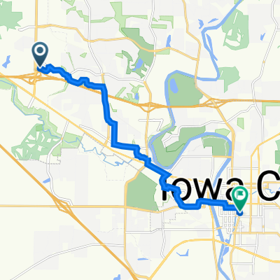 2520 Corridor Way, Coralville to 500 S Gilbert St, Iowa City