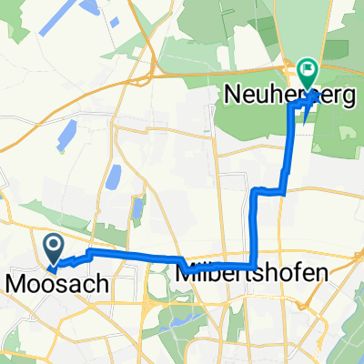 Moosburger Straße 12, Munich to Hertwigstraße, Oberschleißheim