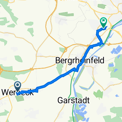 Balthasar-Neumann-Platz 12, Werneck nach Hauptbahnhofstraße 11, Schweinfurt