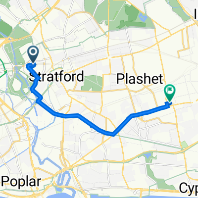 Stratford International Station, International Way, London to 2E St John's Road, London