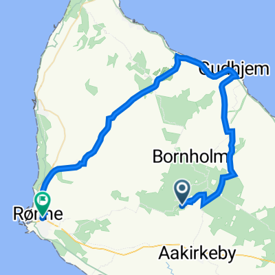 Aaker, Aakirkeby to Almindings Runddel, Rønne