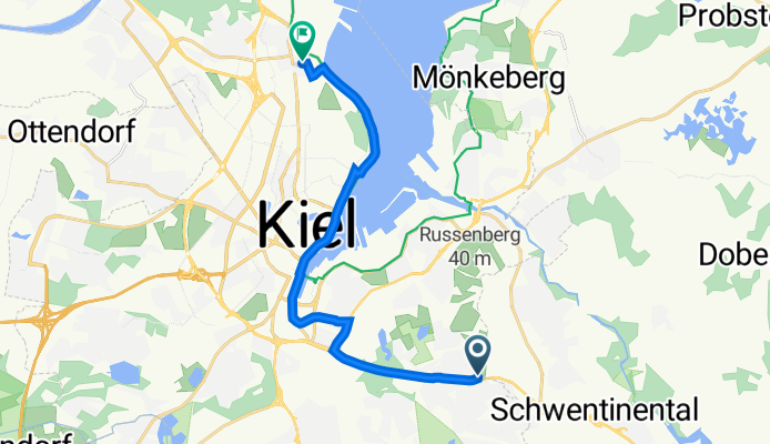 Tiroler Ring 539, Kiel nach Feldstraße 237, Kiel