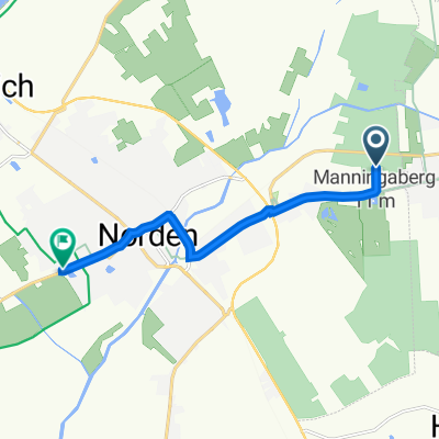 Kaakweg, Lütetsburg nach Alleestraße 45A, Norden