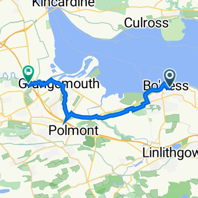 Links Road 3 naar Falkirk, Grangemouth