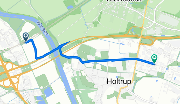 Königstraße, Bad Oeynhausen nach Rehwinkel 9, Porta Westfalica
