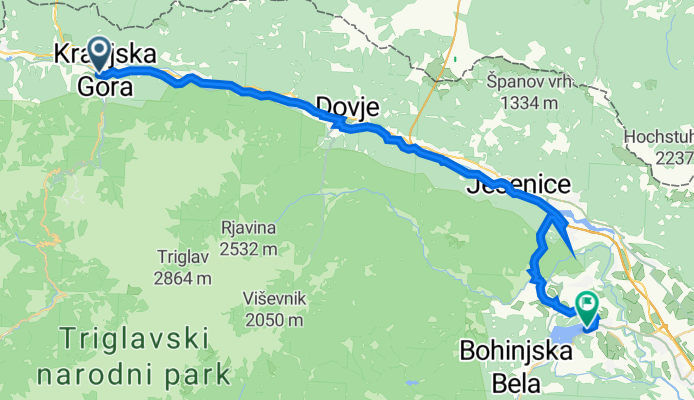 Kranjska Gora to Bled