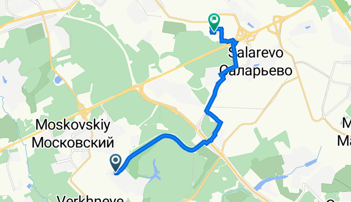 От московская улица 3, Москва до Москва