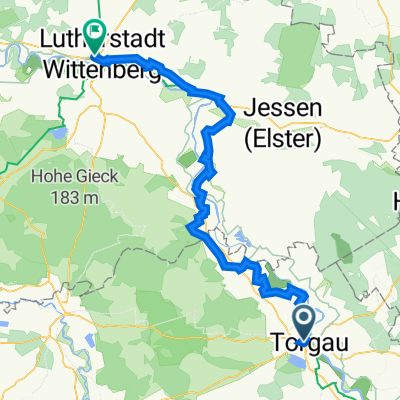 Torgau nach Wittenberg