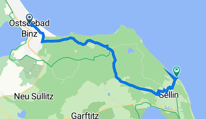 Sonnenstraße 2, Binz nach Seebrücke 1, Sellin