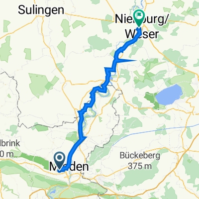 Wettinerallee 50, Minden nach Burgmannshof 15, Nienburg/Weser