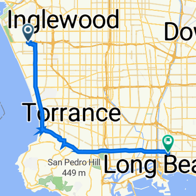901–1099 E Imperial Ave, El Segundo to 1611 Long Beach Blvd, Long Beach