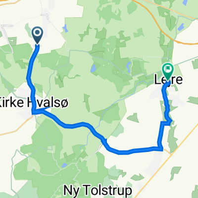 Bjergskovvej, Hvalsø to Bygaden 21, Lejre