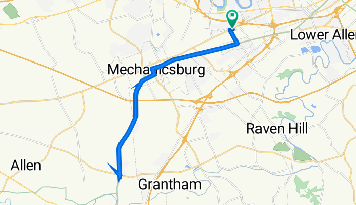 4660 Trindle Rd, Camp Hill to 4680 E Trindle Rd, Camp Hill