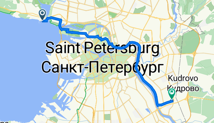 Муниципальный Округ Лахта-Ольгино, Санкт-Петербург до Тельмана улица, 43 к4, Санкт-Петербург