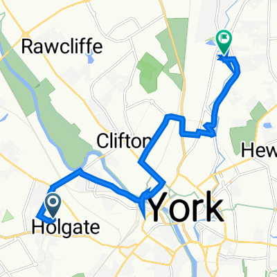 Bentham House, Burnsall Dr, York to 9–23 Brandsby Grove, Huntington, York