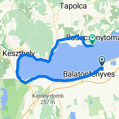 Huszár utca 13., Fonyód to Badacsonytomaj