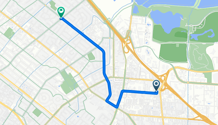 2146 Leghorn St, Mountain View to 895–899 Loma Verde Ave, Palo Alto