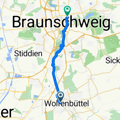 Dr-Heinrich-Jasper-Straße 55, Wolfenbüttel nach Hagenring 30, Braunschweig